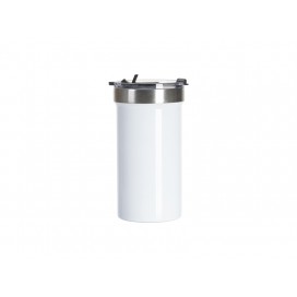 22oz/650ml Stainless Steel Travel Tumbler with Flip Lid(White)(10/pack)